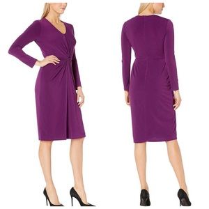 David Meister Pink Long Sleeve Dress Size 6